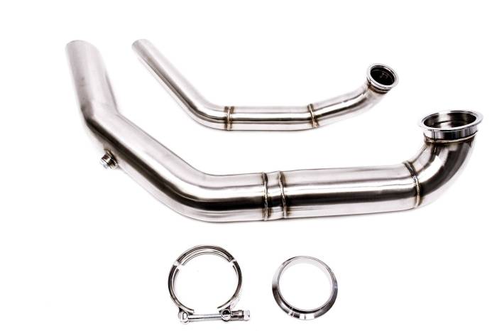Private Label Mfg - Private Label Mfg. K-Series Hood Exit Up-Pipe & Dump Tube for Sidewinder Turbo Manifolds