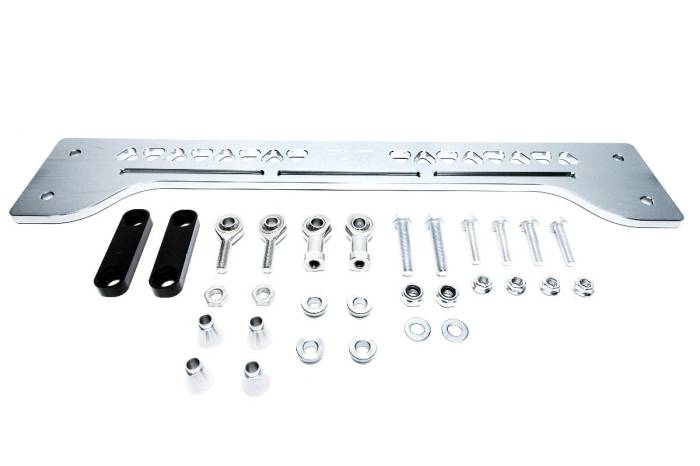 Private Label Mfg - Precision Works Rear Subframe Brace + Sway End Links for 2016+ Civic (SILVER)