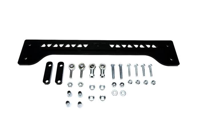 Private Label Mfg - Precision Works Rear Subframe Brace + Sway End Links for 2016+ Civic (BLACK)