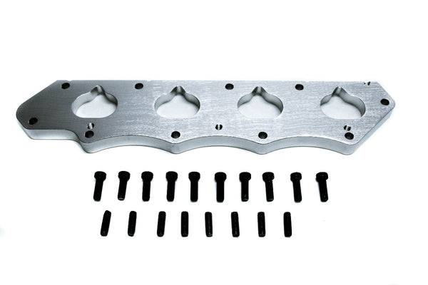 Private Label Mfg - Precision Works Intake Manifold Adapter K2H K-Series to H-Series (SILVER)