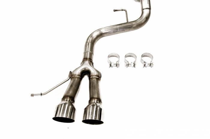 Private Label Mfg - 2013-2017 Hyundai Veloster Private Label Mfg. Cat-Back Exhaust (POLISHED TIPS)
