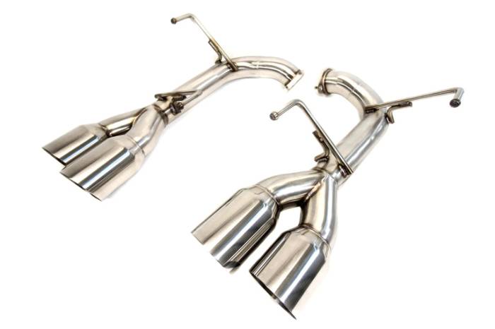 Private Label Mfg - 2015-2022 Subaru WRX & STI Private Label Mfg. Axle-Back Exhaust / Muffler Deletes (POLISHED TIPS)