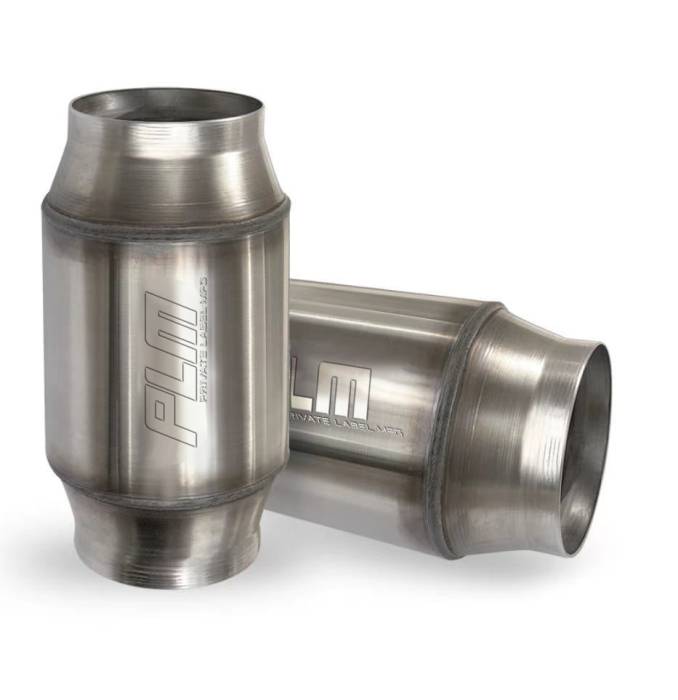 Private Label Mfg - Private Label Mfg. Power Driven High Flow Performance Metallic Catalytic Converter - 3.00" Inlet/Outlet