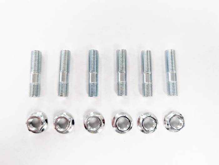 Private Label Mfg - Private Label Mfg. Manifold Downpipe Stud Nut Kit - M10 x 1.25 Honda Subaru (Set/Bag of 6)
