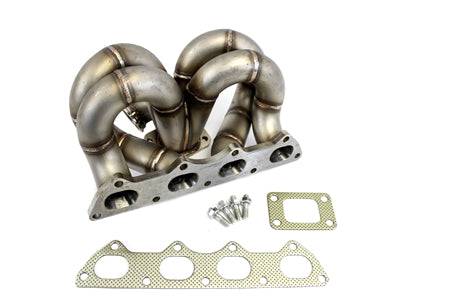 Private Label Mfg - Private Label Mfg. Power Driven T3 Ramhorn Turbo Manifold A/C & P/S Compatible B-Series B16 B18 B20