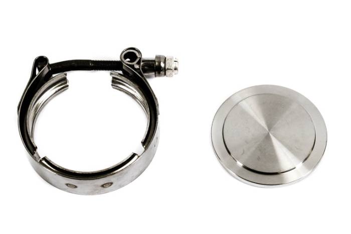 Private Label Mfg - Private Label Mfg. Block Off Flange & V-Band Clamp For Tial 38mm MVR Wastegate EWG