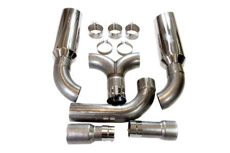 Private Label Mfg - Private Label Mfg. 5" Dual Diesel Stack Kit with Slant Tips Universal Fit Chevy Ford Dodge Exhaust