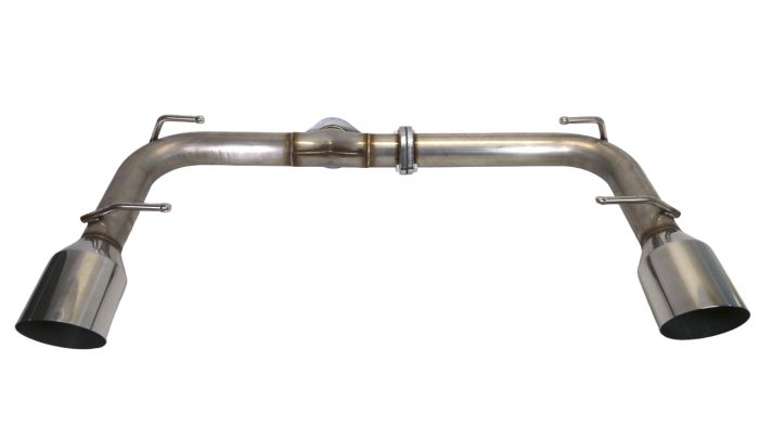 Private Label Mfg - 2022+ Subaru BRZ/Toyota GR86 Private Label Mfg. Axle Back Exhaust with Dual Tips - Polished Tips