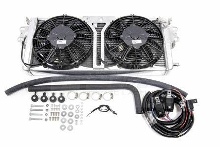 Private Label Mfg - Private Label Mfg. Shelby GT500 Heat Exchanger with SPAL Fans & Wiring Harness - Silver
