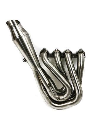 Private Label Mfg - Private Label Mfg. Power Driven H-Series Hood Exit Race Header 4-1 Megaphone H22 F20B H22A