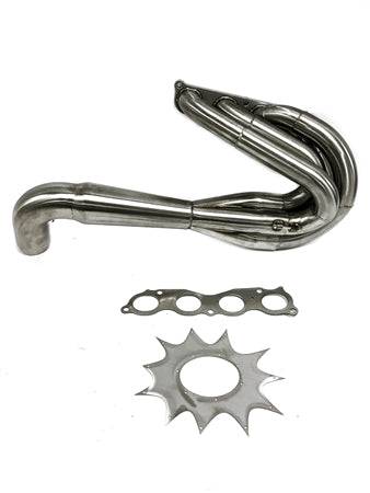 Private Label Mfg - Private Label Mfg. Power Driven K-Series Hood Exit Race Header (4-1 Megaphone) Non-Lean