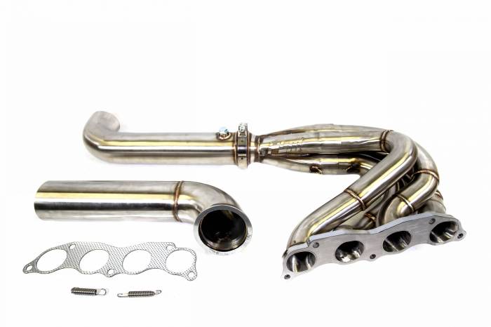 Private Label Mfg - Private Label Mfg. K-Series Hood & Fender Exit Race Header - Forward Lean