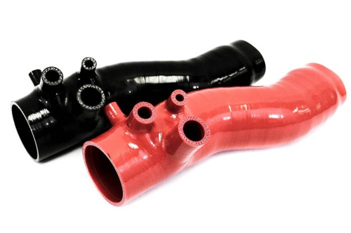 Private Label Mfg - 2015-2021 Subaru WRX Private Label Mfg. Turbo Inlet Hose Kit 3-inch with nozzle - Black
