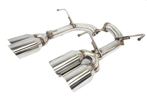 Private Label Mfg - 2015-2021 Subaru WRX & STI Private Label Mfg. Axle-Back Exhaust Muffler Deletes V2 - Polished Tip