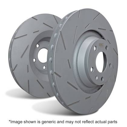 EBC Brakes - 2012-2015 Honda Civic Si EBC USR Slotted Rear Rotors