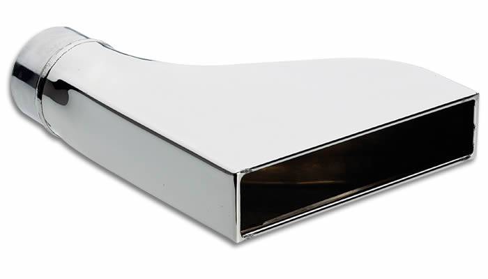 Vibrant - Vibrant 7.75- x 1.875 - Rectangular Stainless Steel Tip - 2.5+inlet