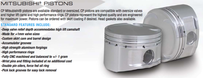 CP Pistons - Mitsubishi CP Pistons