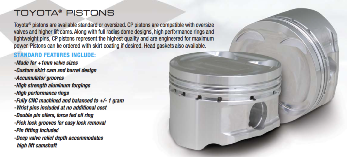 CP-Carrillo - Toyota CP Pistons