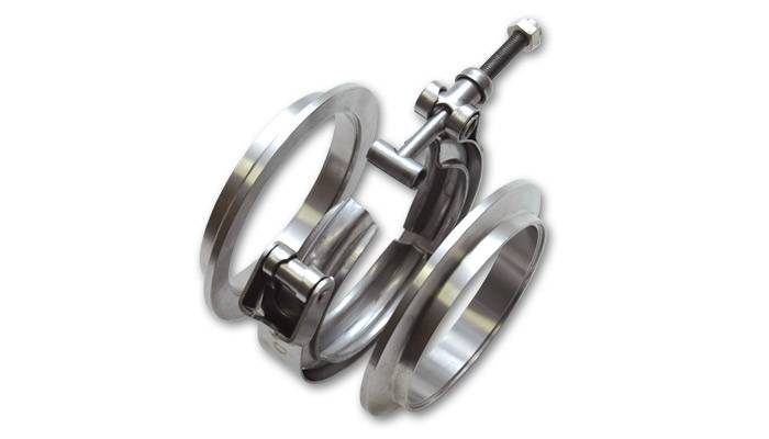 Vibrant - Vibrant Aluminum V-Band Flange Assembly for 4- O.D. Tubing