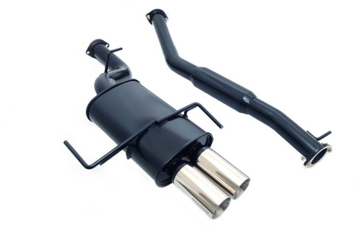 Megan Racing - 1995-1998 Nissan 240SX Megan Racing Type-2 Black Cat-Back Exhaust