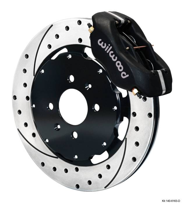 Wilwood - 1992-1995 Honda Civic Wilwood Forged Dynalite Big Brake Front Brake Kit 11" (Platinum E, Drilled)