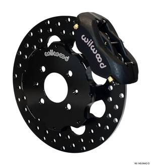 Wilwood - 1996-2000 Honda Civic Wilwood Forged Dynalite Front Drag Brake Kit (Black/Drilled)