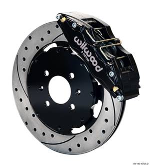 Wilwood - 2001-2005 Honda Civic Wilwood Dynapro 6 Big Brake Front Brake Kit (Black/Drilled)