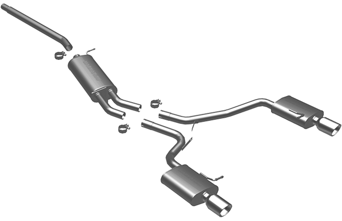 Magnaflow - 2006-2008 Audi A4 2.0T FWD MagnaFlow Stainless Cat-Back Exhaust System
