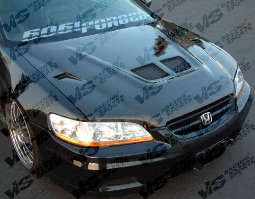 VIS - 1998-2002 Honda Accord 2dr VIS Carbon Fiber Hood EVO Style
