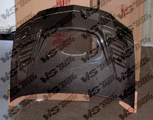 VIS - 2006-2007 Mitsubishi Evolution IX VIS Carbon Fiber Hood G Speed Style