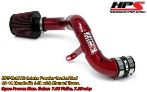 2009-2014 Honda Fit HPS Cold Air Intake Kit Powder Coated Red