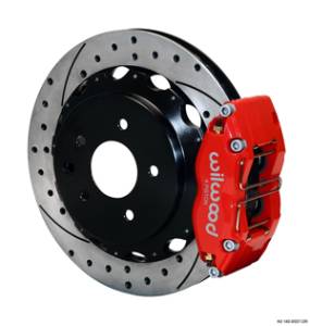 2008+ Infiniti G37 Wilwood Dynapro Rear Brake Kit (Red/Drilled)