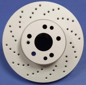 1990-1996 Nissan 300ZX Turbo SP Performance Rear Cross Drilled Brake Rotors ZRC Finish (2)