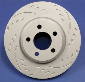 2006-2011 Honda Civic Si SP Performance Rear Diamond Slot Brake Rotors ZRC Finish