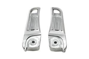 2010+ Honda PCX 125 NCY Footrest Covers (Aluminum, Silver)