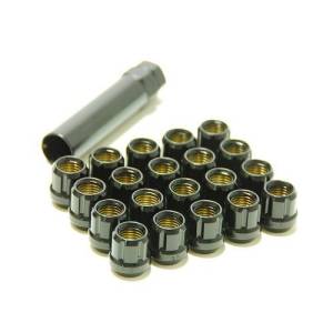 Muteki Open Ended Lug Nuts 12 x 1.5 (Set of 20) - Black