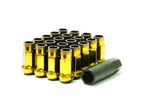 Muteki SR48 Open Ended Lug Nuts 12 x 1.5 (20pc) - Yellow Chrome