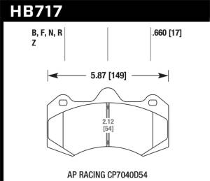 Hawk Performance - Hawk HP Plus AP Racing Brake Pads HB717N.660 - Image 5