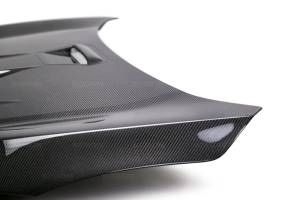 Seibon - Seibon 2016-2017 Honda Civic Coupe/Sedan/Hatchback MR-Style Carbon Fiber Hood HD16HDCV-MR - Image 6