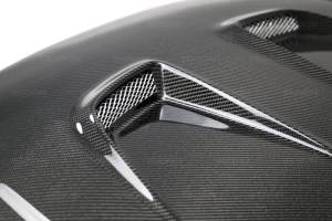 Seibon - Seibon 2016-2017 Honda Civic Coupe/Sedan/Hatchback MR-Style Carbon Fiber Hood HD16HDCV-MR - Image 13