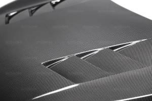 Seibon - Seibon 2016-2018 Honda Civic Coupe/Sedan/Hatchback TS-Style Carbon Fiber Hood HD16HDCV-TS - Image 3