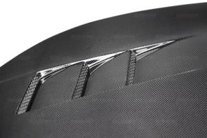 Seibon - Seibon 2016-2018 Honda Civic Coupe/Sedan/Hatchback TS-Style Carbon Fiber Hood HD16HDCV-TS - Image 12