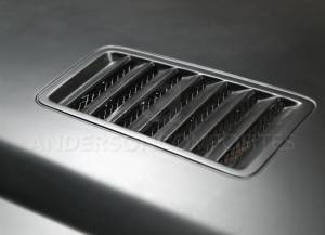 Anderson Composites - Anderson Composites 2015-2017 Ford Mustang Super Snake Style Hood Fiberglass AC-HD15FDMU-SN-GF - Image 4