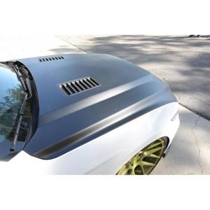Anderson Composites - Anderson Composites 2015-2017 Ford Mustang Super Snake Style Hood Fiberglass AC-HD15FDMU-SN-GF - Image 6