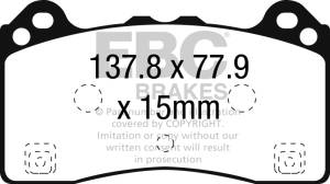 EBC Brakes - EBC Yellowstuff Pads DP42274R - Image 2
