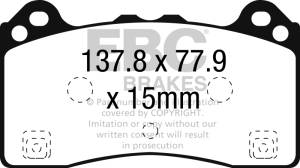 EBC Brakes - EBC Yellowstuff Pads DP42274R - Image 4
