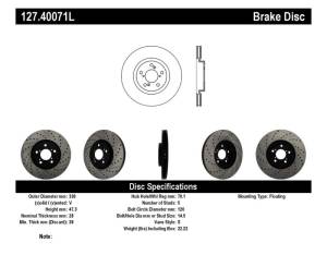 StopTech - Slot/Drill Rotor 127.40071L - Image 1