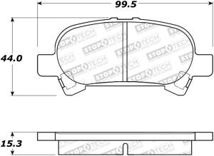 StopTech - BRAKE PADS w/HRDWR 308.08280 - Image 2