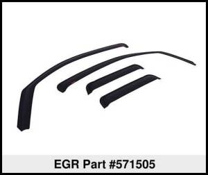 EGR - EGR 07-13 Chev Silverado/GMC Sierra Ext Cab In-Channel Window Visors - Set of 4 - Matte (571505) 571505WB - Image 5