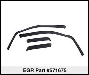 EGR - EGR 14+ Chev Silverado/GMC Sierra Dbl Cab In-Channel Window Visors - Set of 4 - Matte (571675) 571675WB - Image 5